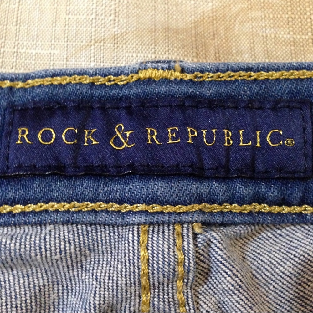 Rock & Republic Capri Roskilde Jeans Size 4 - Picture 5 of 7